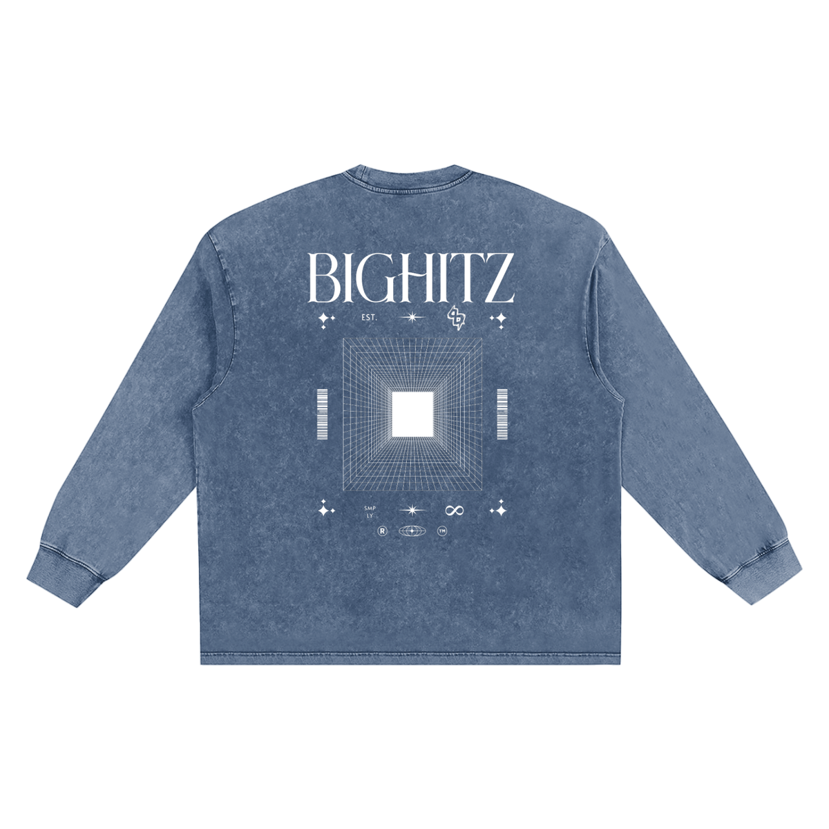 Snow Washed Frayed Edge T-Shirt