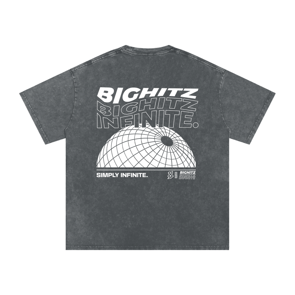 Snow Washed Oversized Cotton T-Shirt