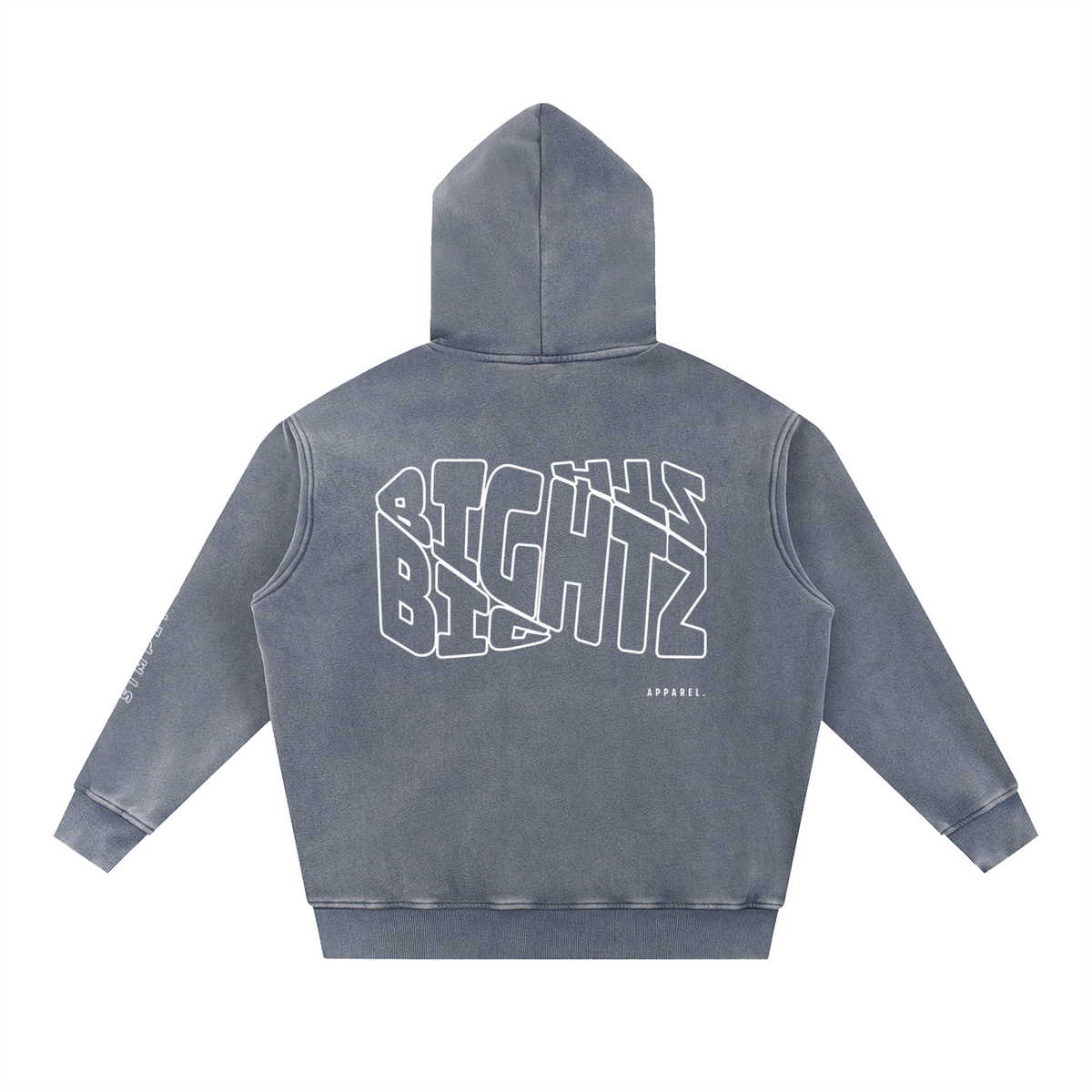 Snow Wash Fleece Oversize Hoodie